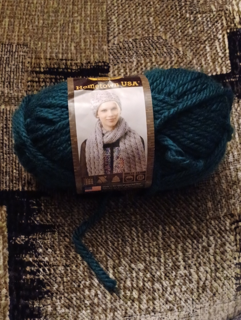 4/$30 New Lion Brand Yarn - Montpelier Peacock (Colour #175)
